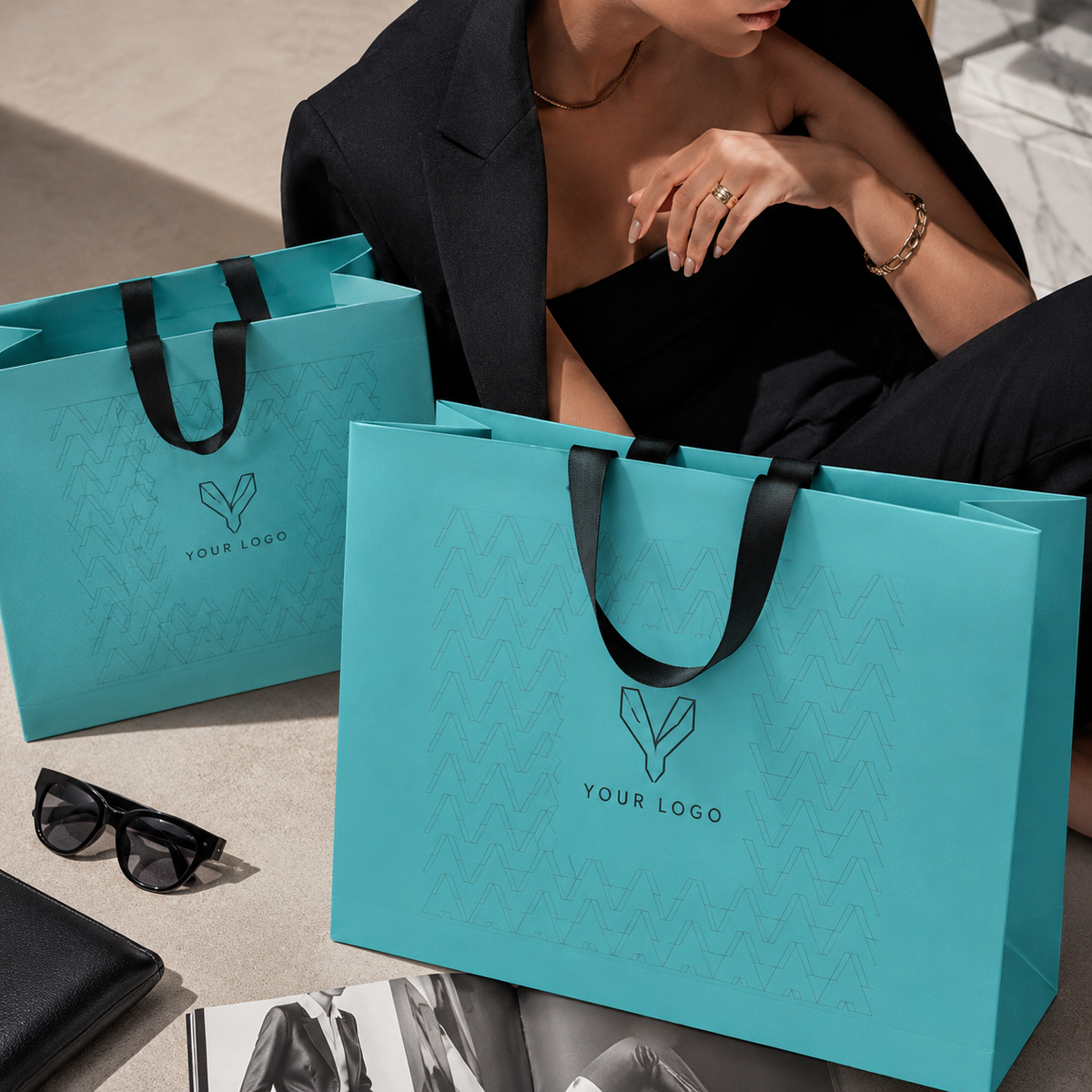 Custom Luxury Paper Shopping Bags for Boutique & Fashion Retail