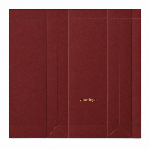 Burgundy Wine Gift Bags with Custom Logo, Ribbon Handles & Low MOQ Available