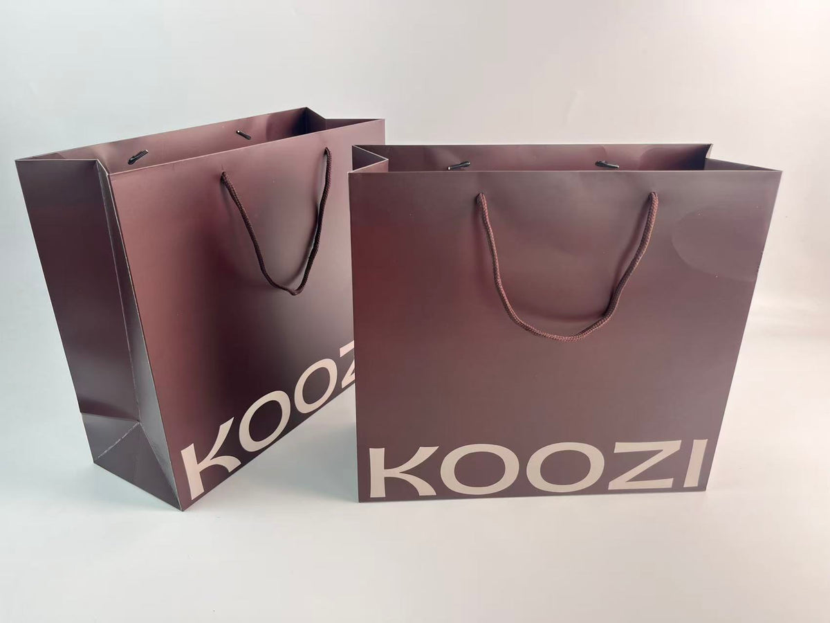 Burgundy Matte Paper Shopping Bags with Logo | Custom Large Retail Bags for Clothing & Boutiques