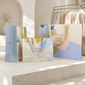 Custom Printed Paper Bags with Embedded Satin Ribbon Handles for Fashion, Beauty & Gift Retail | Low MOQ