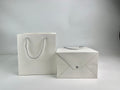Custom White Paper Gift Bags with Rope Handles | Wholesale & Low MOQ