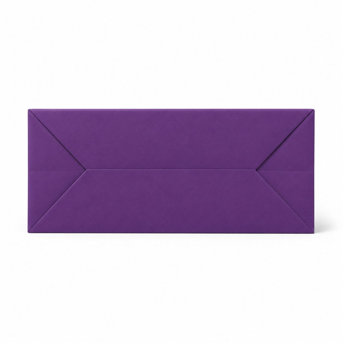 Purple Matte Paper Shopping Bags with Rope Handles | Custom Packaging for Clothing & Fashion Brands