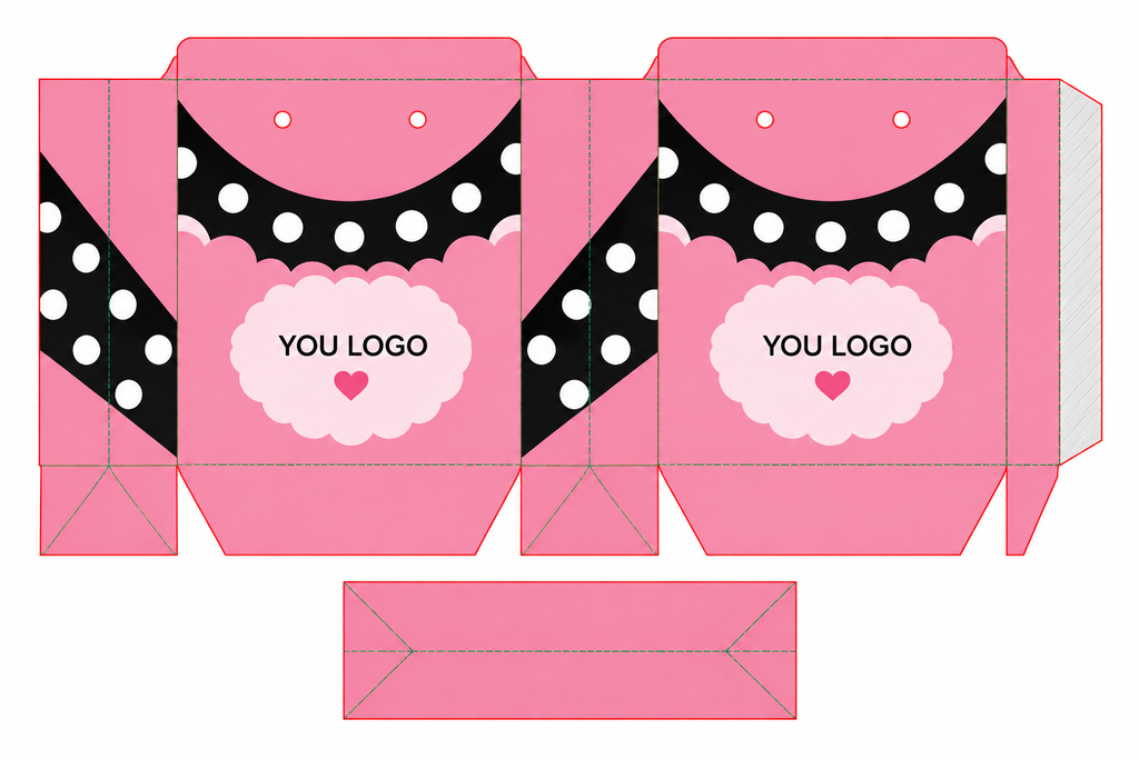 Custom Dessert Paper Gift Bags for Bakery & Boutique Sweets