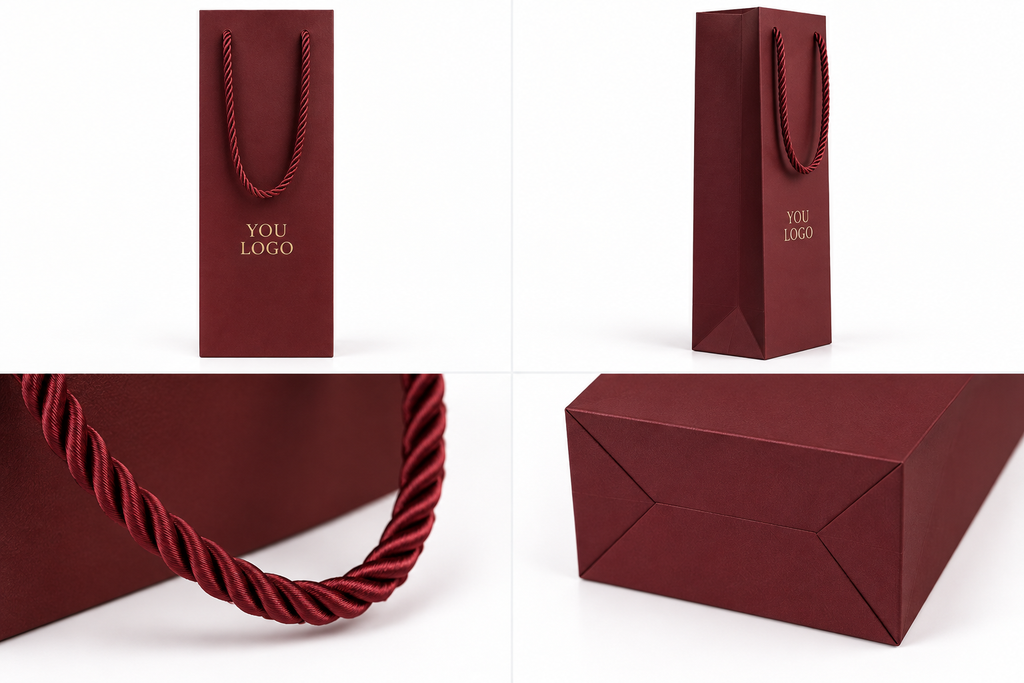 Custom Luxury Wine Bags – Premium Single & Double Bottle Packaging