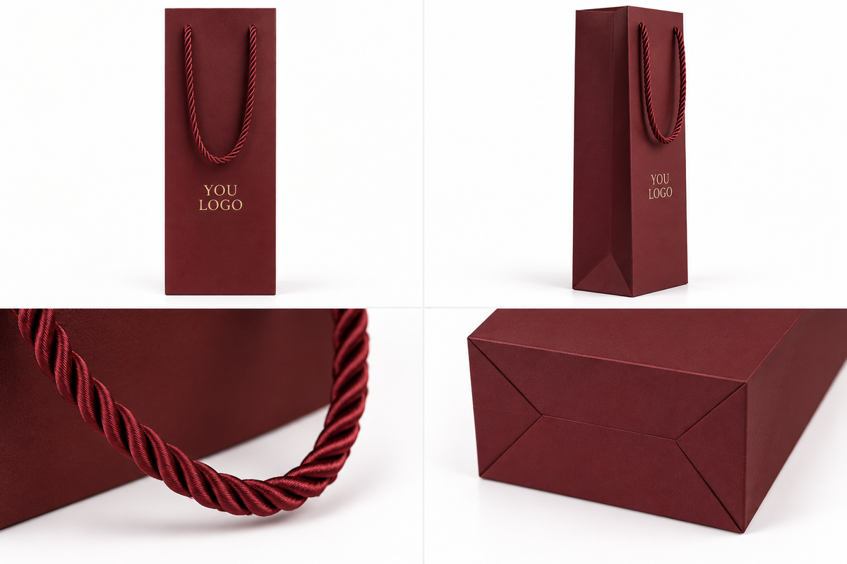 Custom Luxury Wine Bags – Premium Single & Double Bottle Packaging