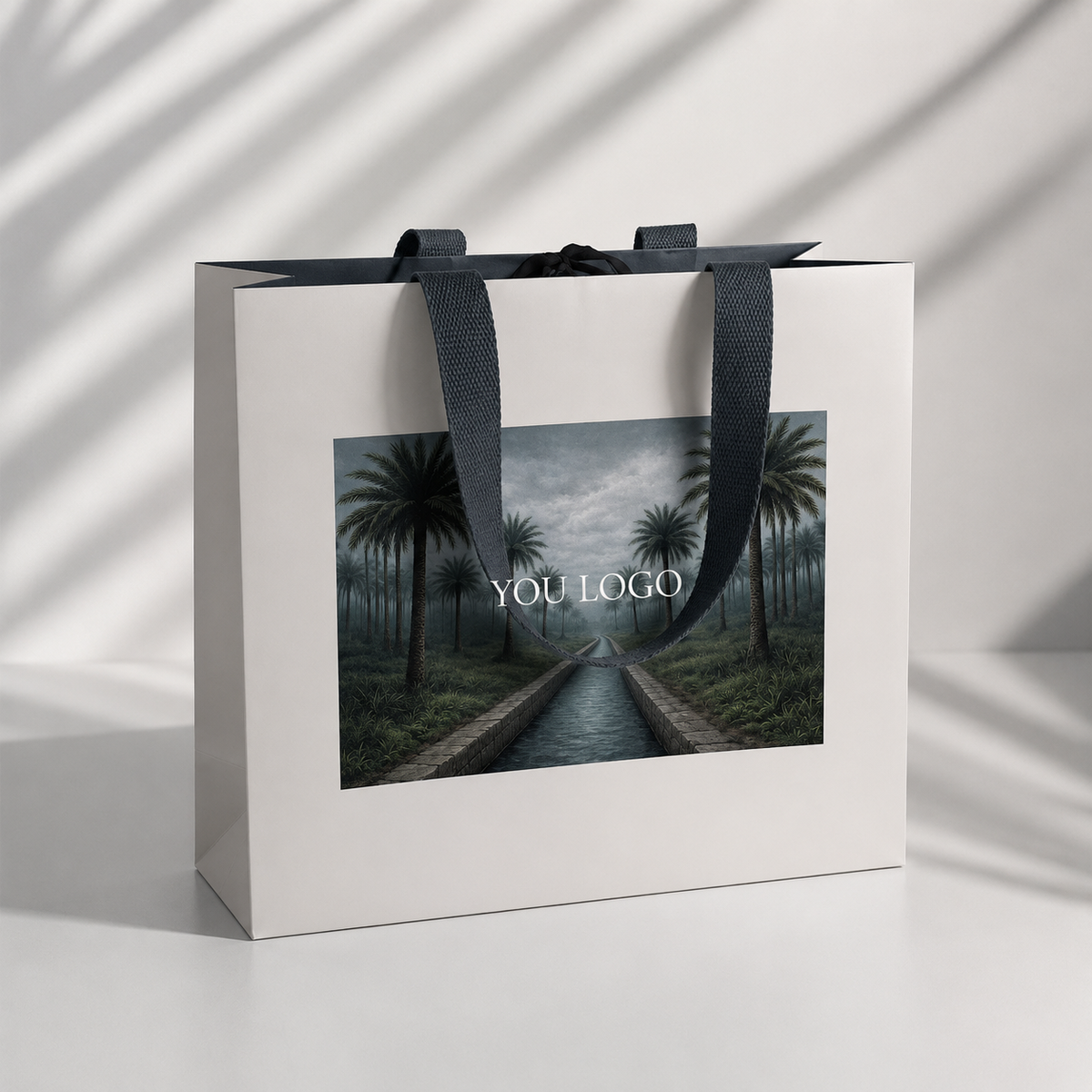 Custom Printed Clothing Paper Bags with Wide Handles | Luxury Fashion Retail Packaging