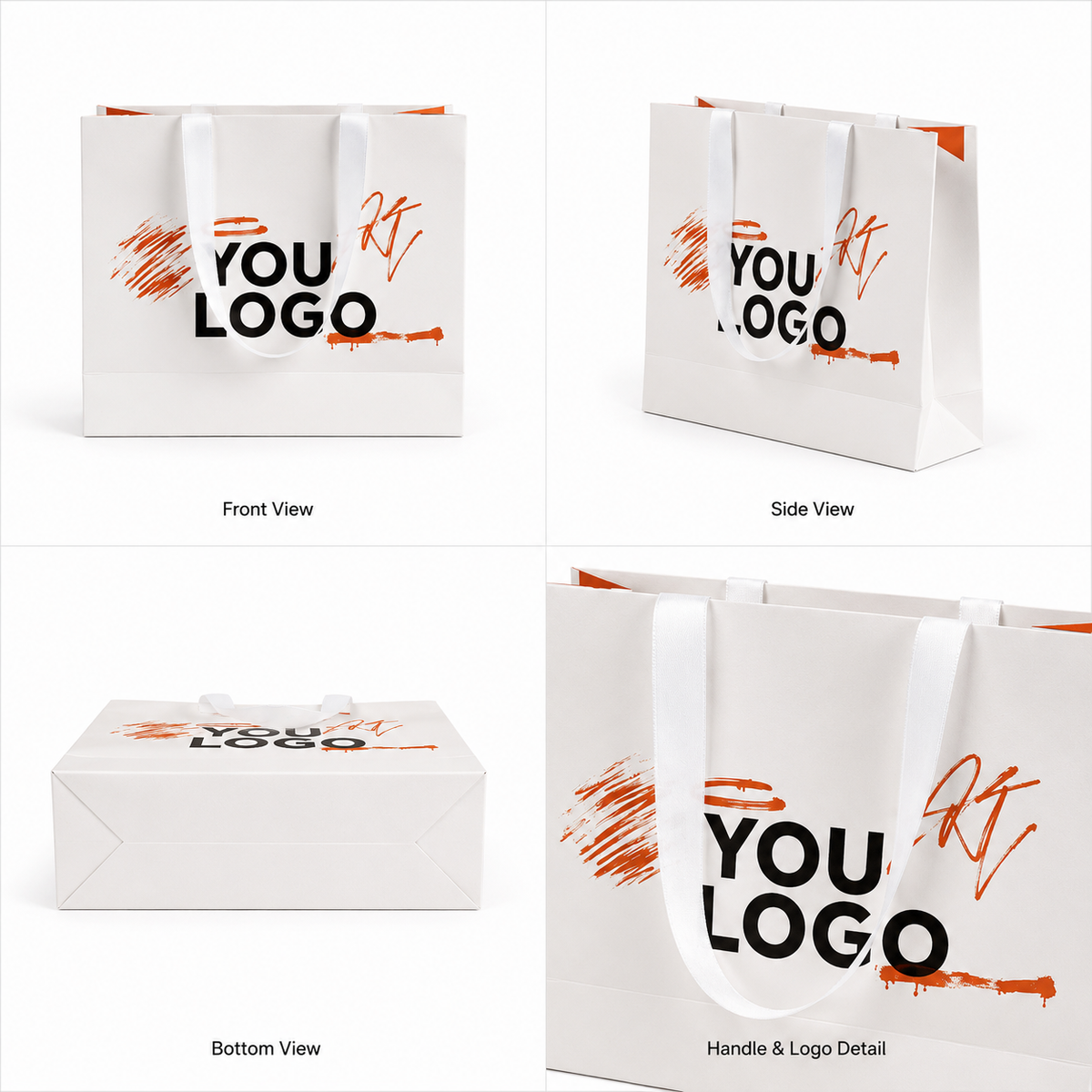 Custom Luxury Paper Shopping Bags for Fashion Retail