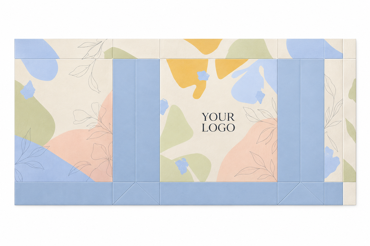 Custom Printed Paper Bags with Embedded Satin Ribbon Handles for Fashion, Beauty & Gift Retail | Low MOQ