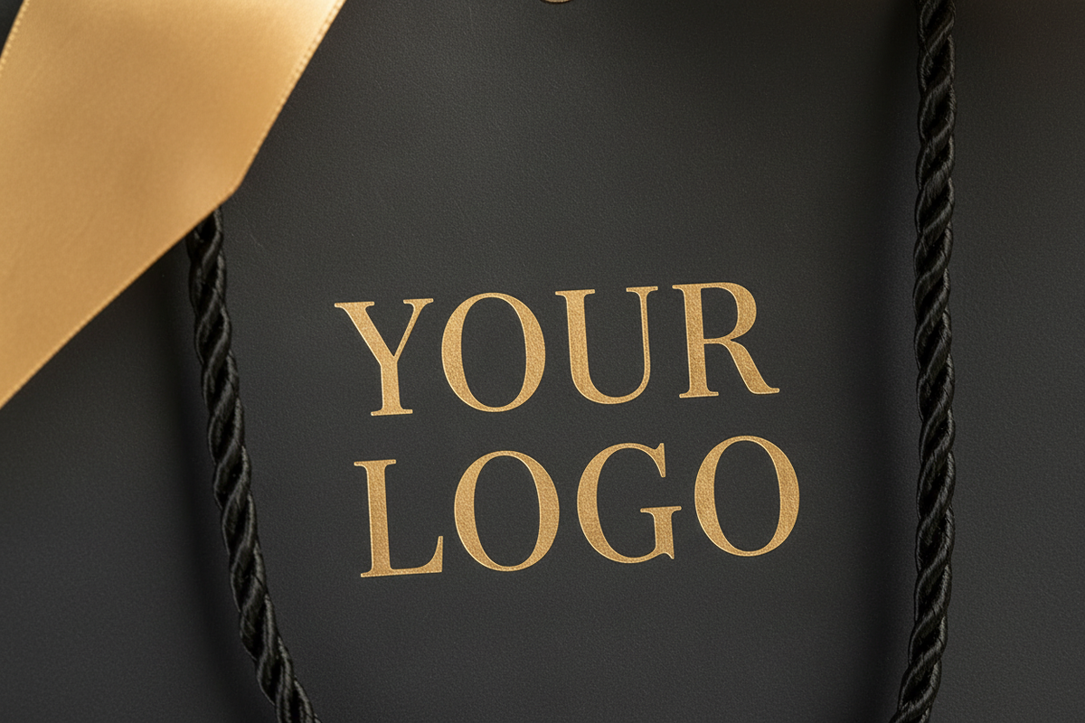 Gold foil stamping close-up